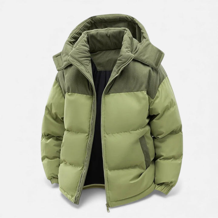 Drune | Winterjacke für Männer, fleecegefüttert, abnehmbare Kapuze - isoliert