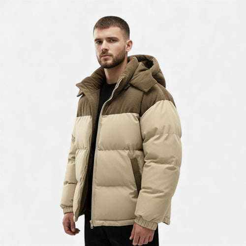 Drune | Winterjacke für Männer, fleecegefüttert, abnehmbare Kapuze - isoliert