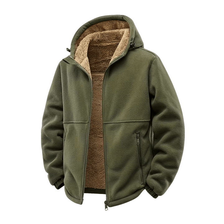 Drune | Winterjacke für Männer, mit Kapuze, Fleece gefüttert - Winter