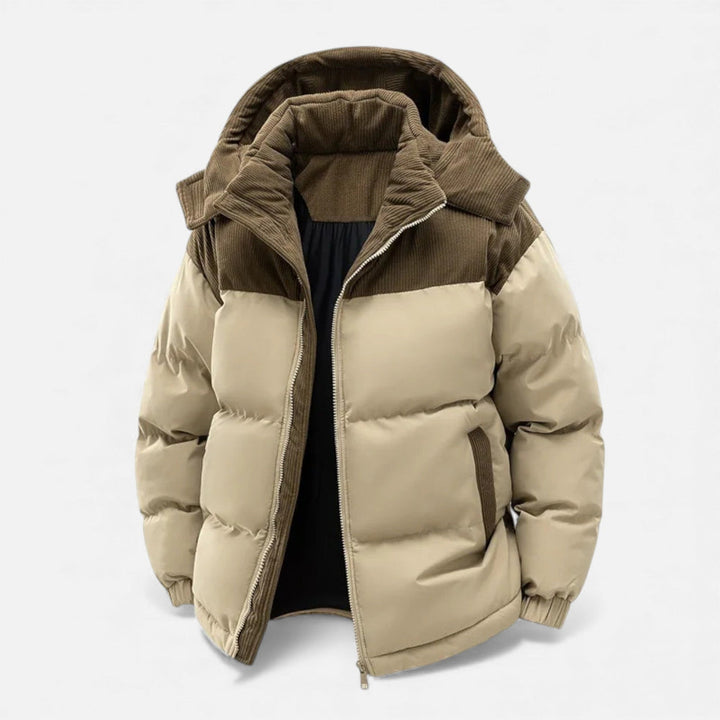 Drune | Winterjacke für Männer, fleecegefüttert, abnehmbare Kapuze - isoliert