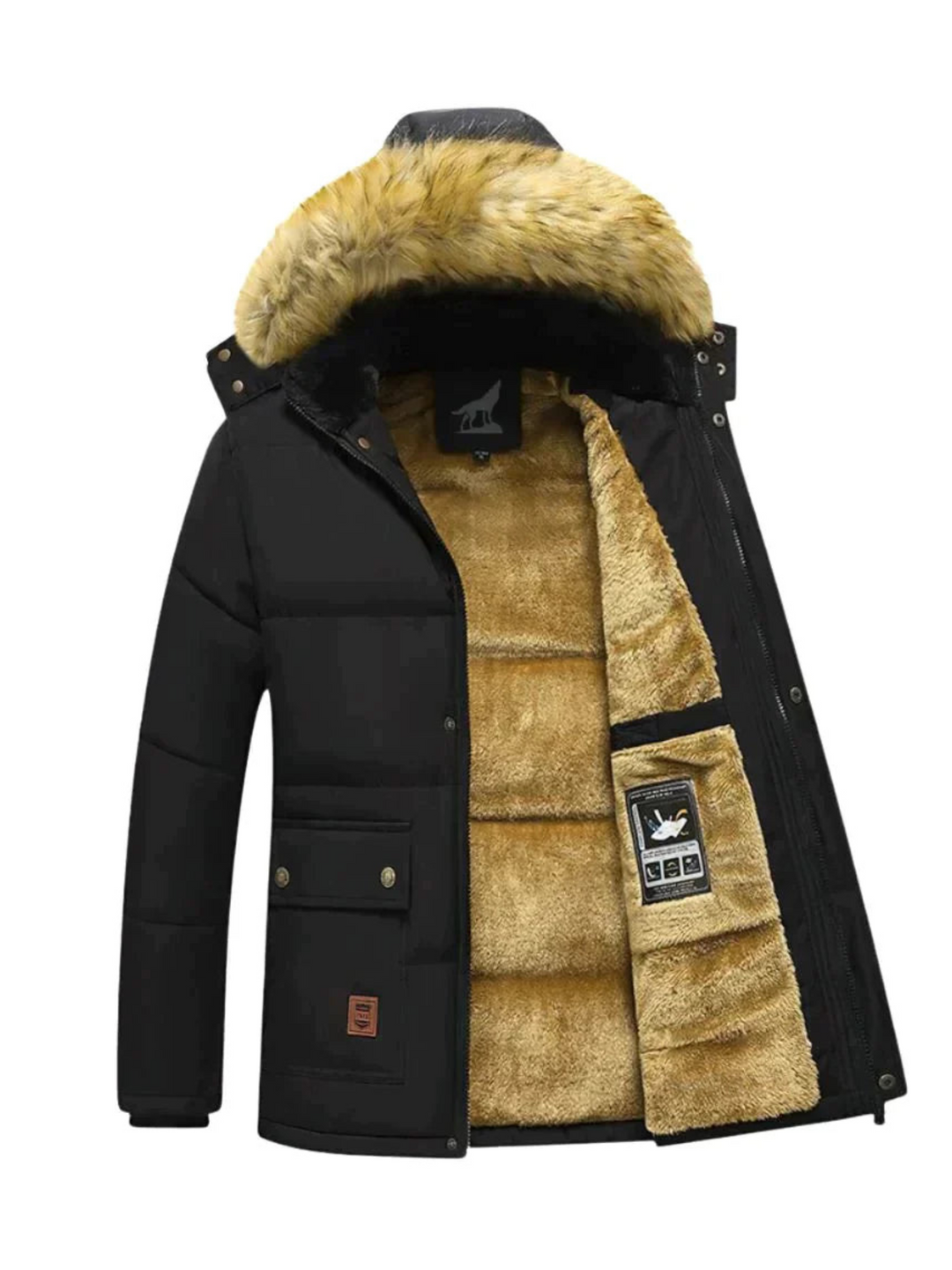 Drune | Winter Parka Jacke für Herren - Abnehmbare Kapuze