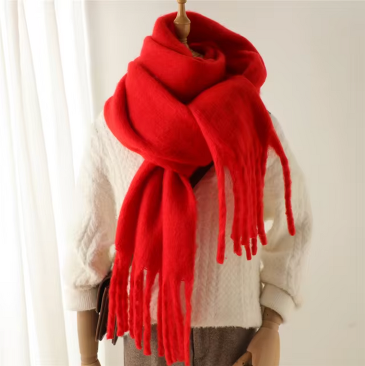 Drune | Winterschal für Frauen - Dickes Pashmina-Design