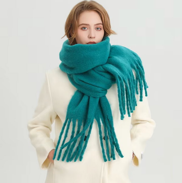 Drune | Winterschal für Frauen - Dickes Pashmina-Design