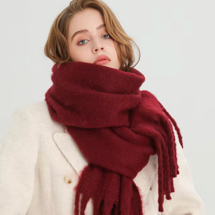 Drune | Winterschal für Frauen - Dickes Pashmina-Design