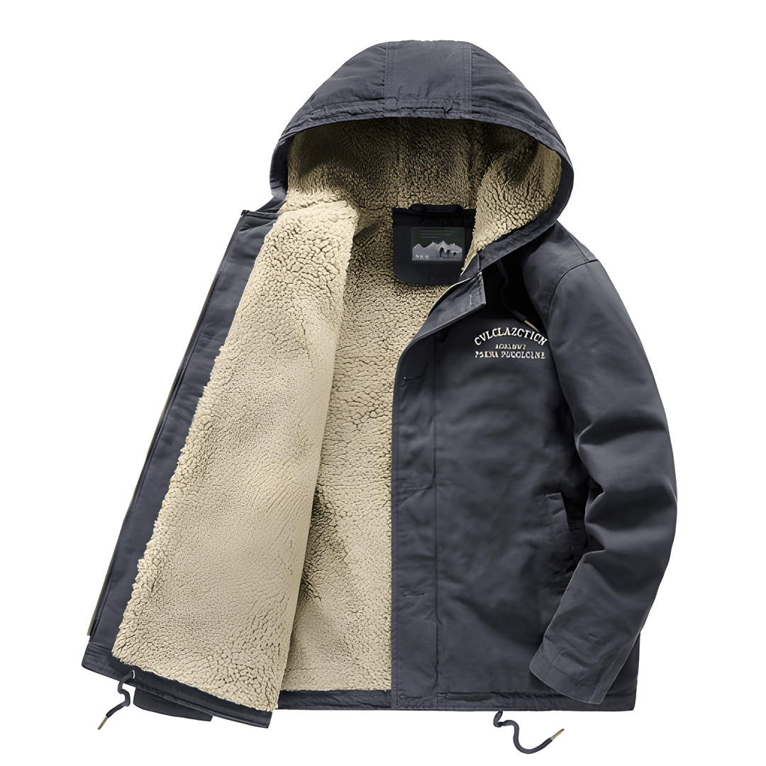 Drune | Kapuze Fleece Gefüttert Schneejacke für Herren