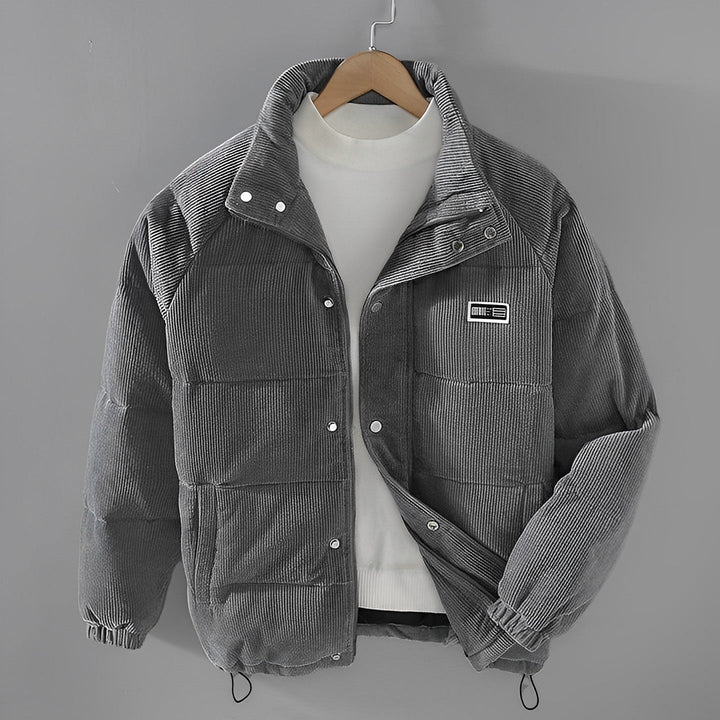 Drune | Corduroy Reißverschluss Pufferjacke