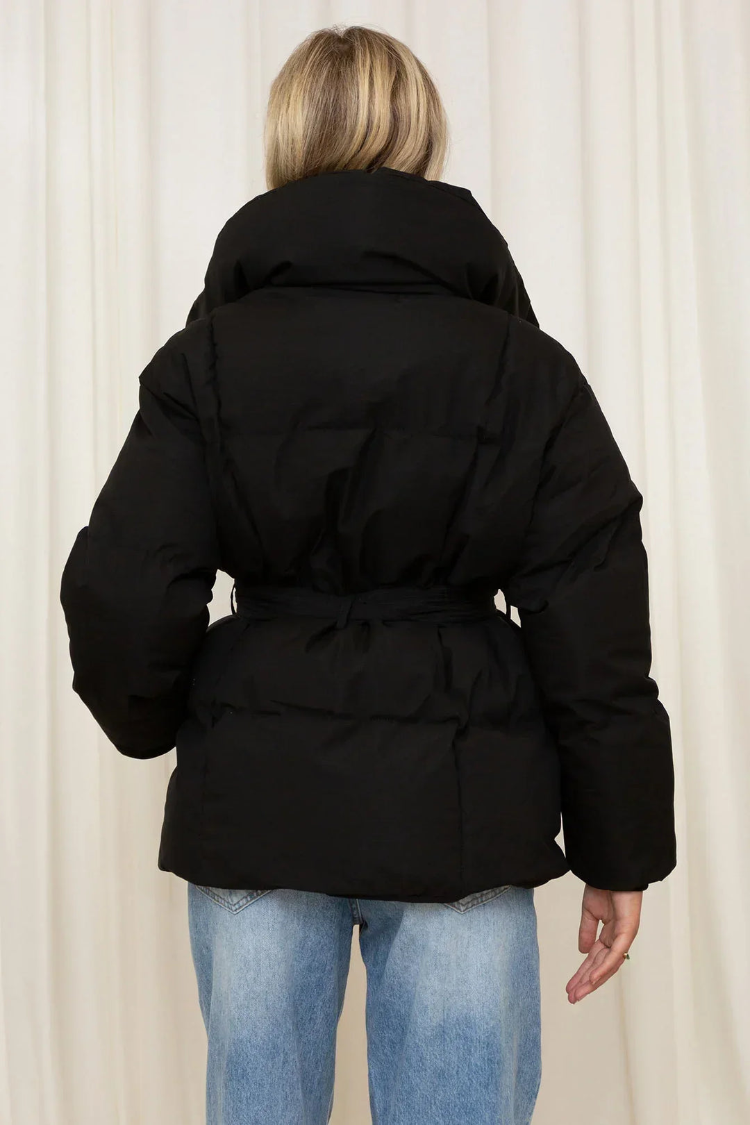 Drune | Wattiert Gürtel Pufferjacke Damenoberjacke