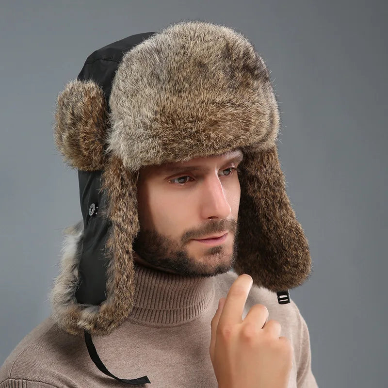 Drune | Wintermütze für Herren mit Ohrenklappen