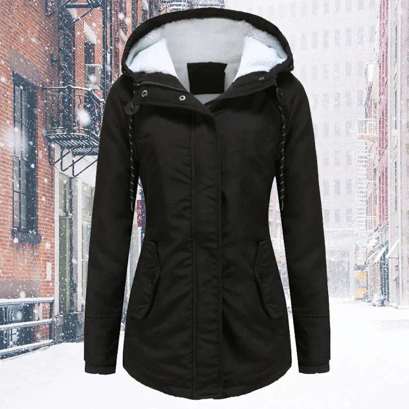 Drune | Kapuze | Reißverschluss | Winterjacke | Damenjacke