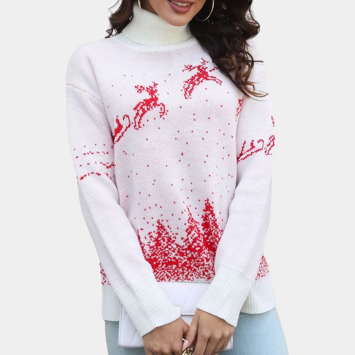 Drune | Weihnachtspullover Damen - Falscher Weihnachtspullover - Bequemer Schnitt