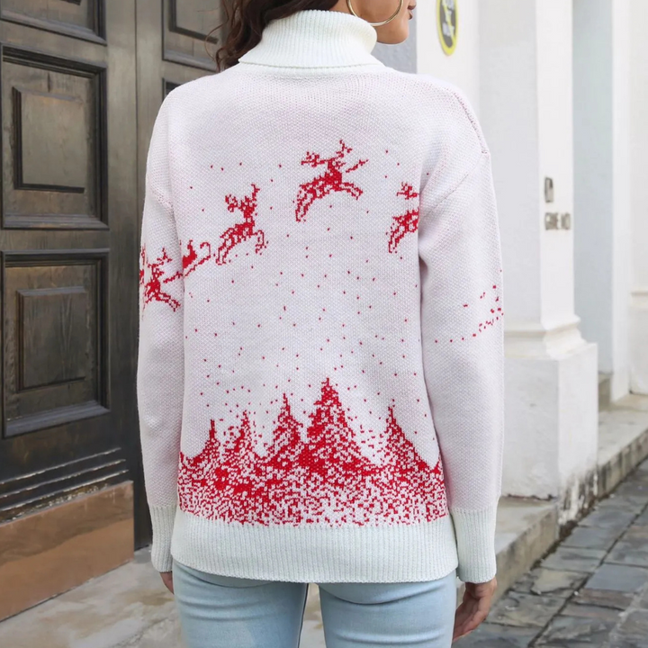 Drune | Weihnachtspullover Damen - Falscher Weihnachtspullover - Bequemer Schnitt