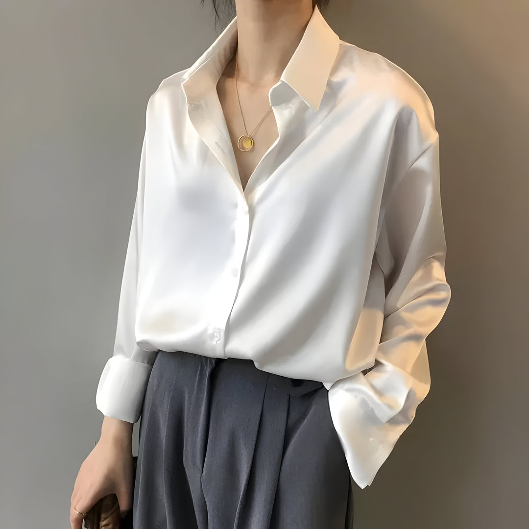 Drune | Luxuriöse Seidenbluse für Jeden Formellen Anlass