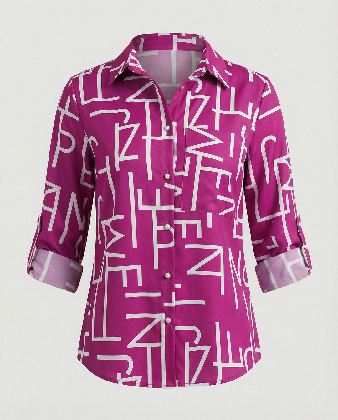 Drune | Bluse mit Umlegekragen