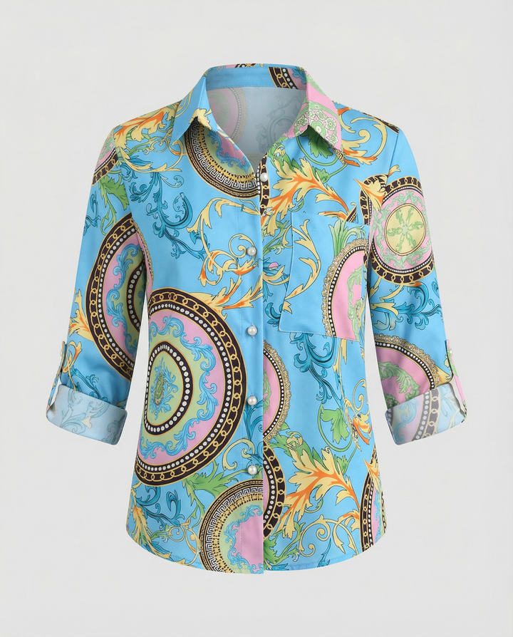 Drune | Bluse mit Umlegekragen