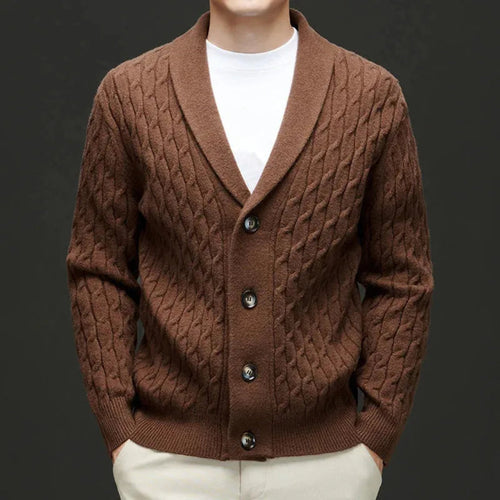 Drune | Cardigan mit Schalkragen und Knopfverschluss