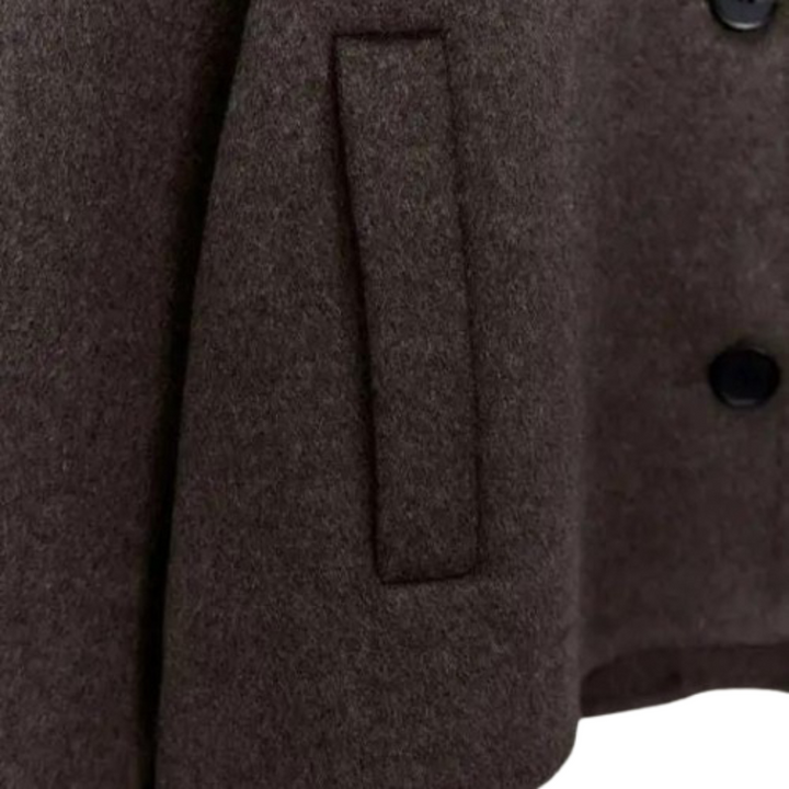 Drune | Einreiher Lockere Passform Kurze Wolltrenchcoat Damen