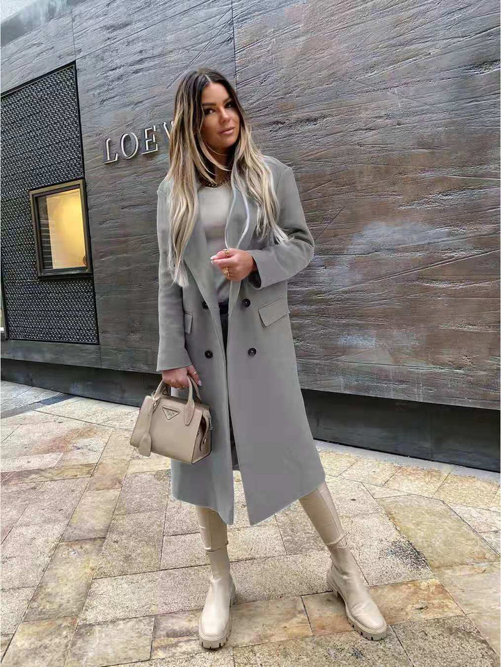 Drune | Knöpfe Lang Winterjacke Damenjacke
