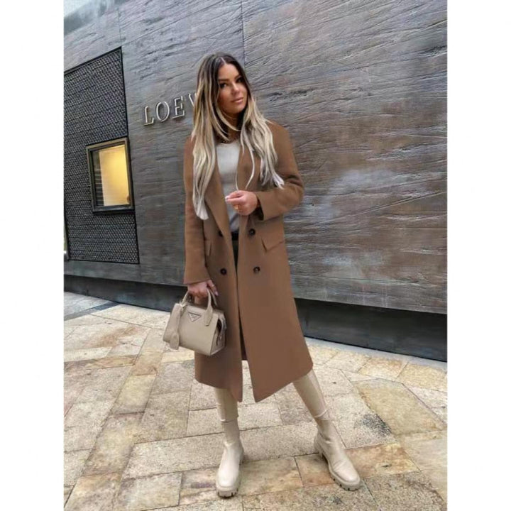 Drune | Knöpfe Lang Winterjacke Damenjacke