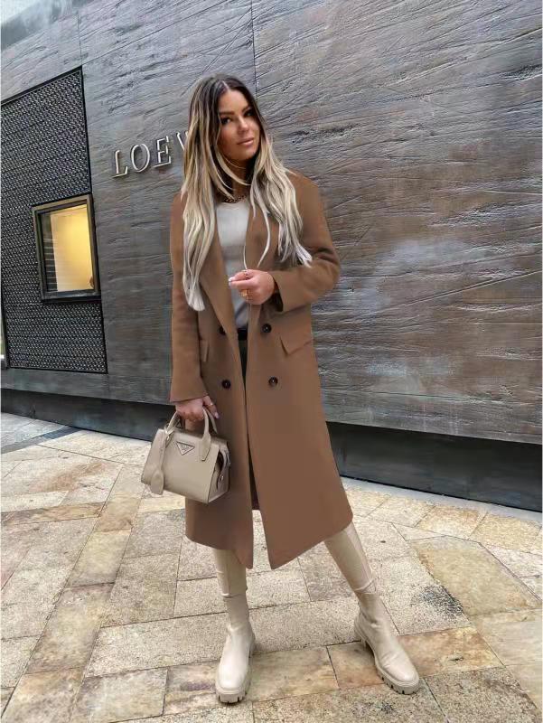 Drune | Knöpfe Lang Winterjacke Damenjacke