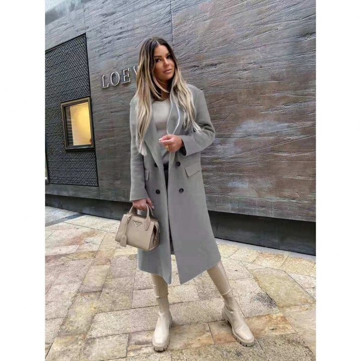 Drune | Knöpfe Lang Winterjacke Damenjacke