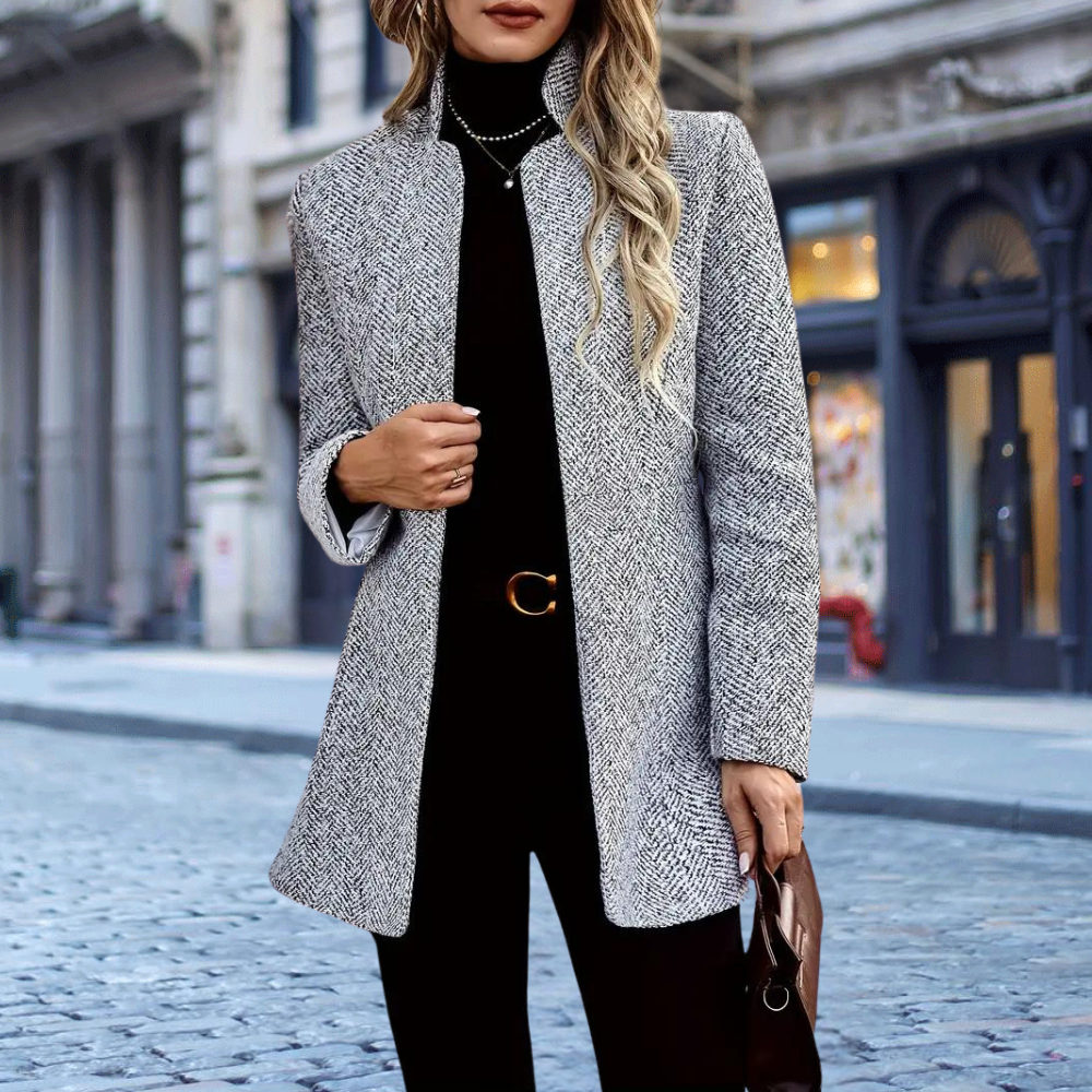Drune | Blazerjacke mit Offener Vorderseite für Damen Im Herbst