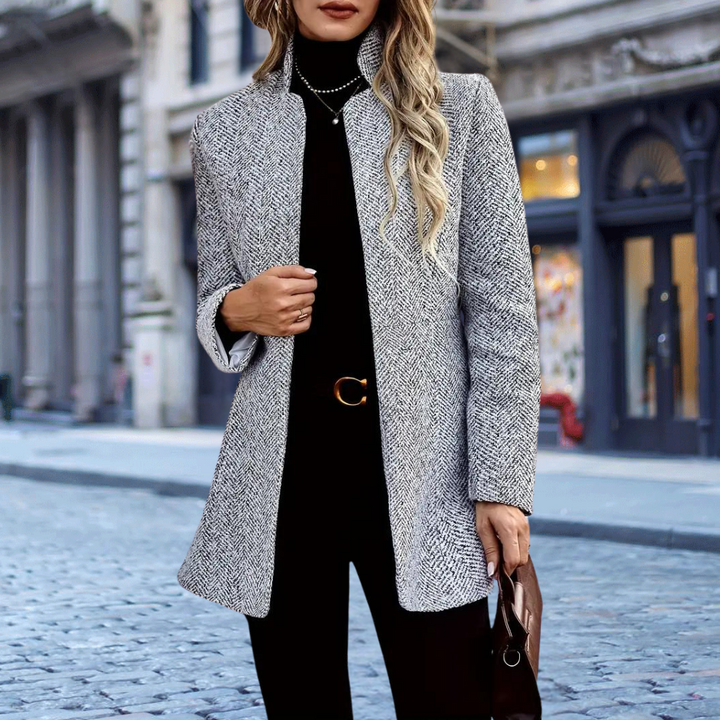 Drune | Blazerjacke mit Offener Vorderseite für Damen Im Herbst