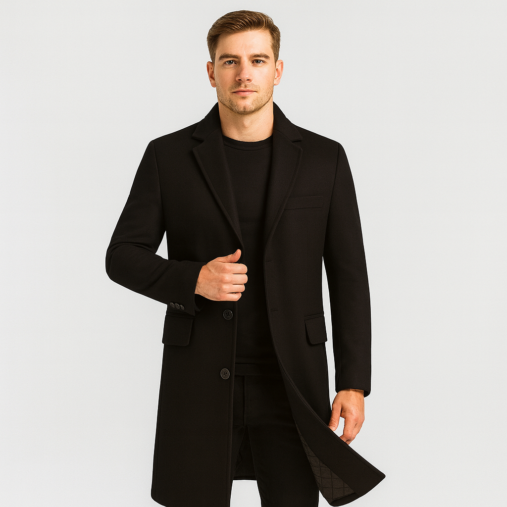 Drune | Halb Lang Einreiher Trenchcoatjacke für Herren