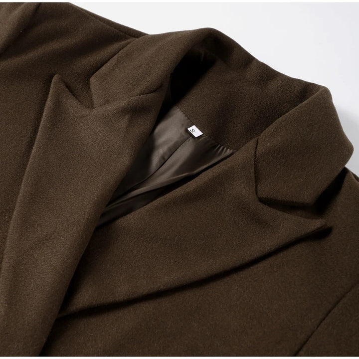 Drune | Übergröße Jacke Doppelreihig Lang Übergröße Trenchcoat Damen Winterjacke