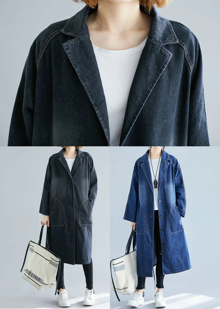 Drune | Denim Trenchcoat