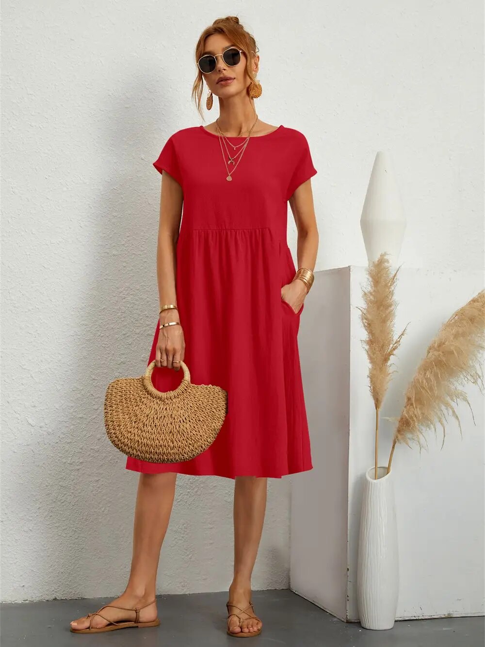 Drune | Elegantes, Tailliertes Kleid mit Zeitlosem Stil für Frauen