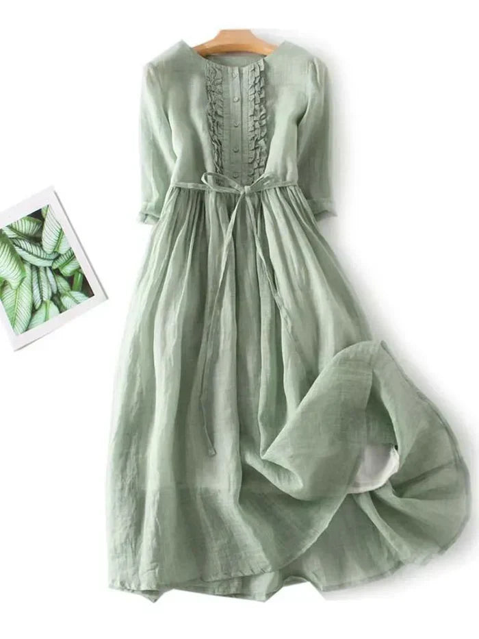 Drune | Elegantes Leinenkleid