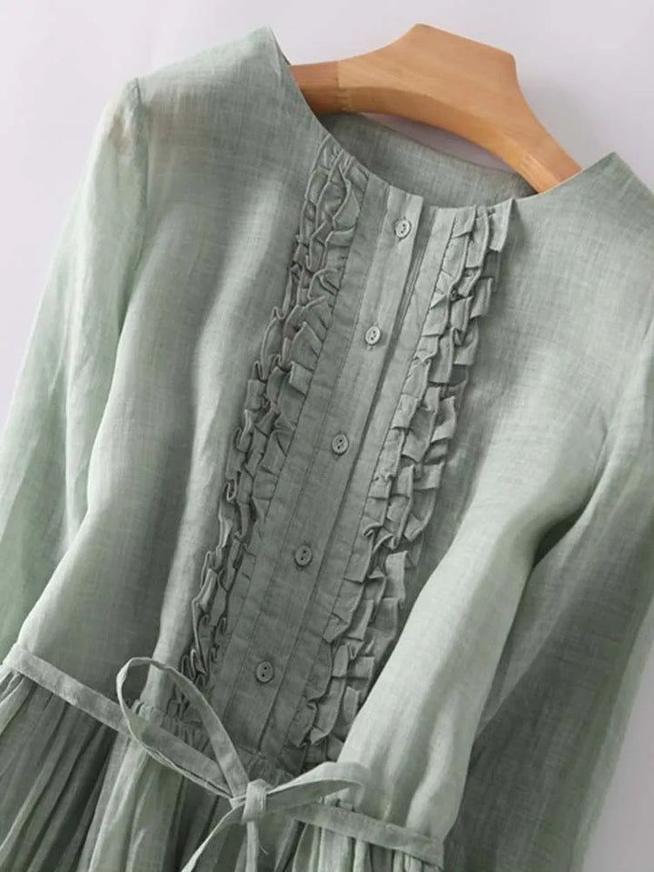 Drune | Elegante Leinenkleid