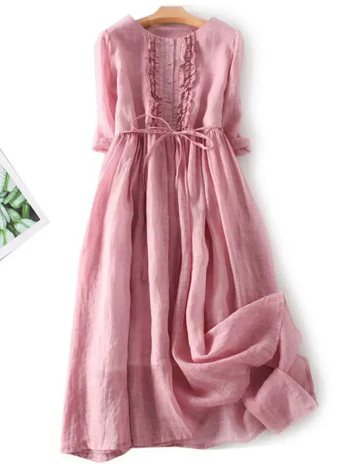 Drune | Elegantes Leinenkleid