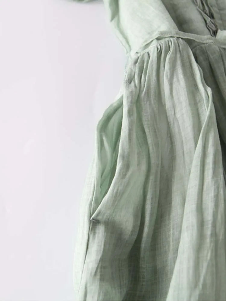 Drune | Elegante Leinenkleid