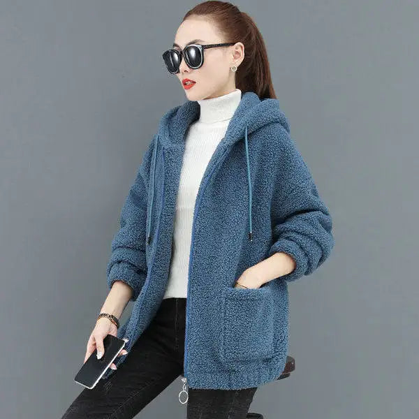 Drune | Damen Fleecejacke mit Kapuze