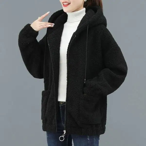 Drune | Damen Fleecejacke mit Kapuze