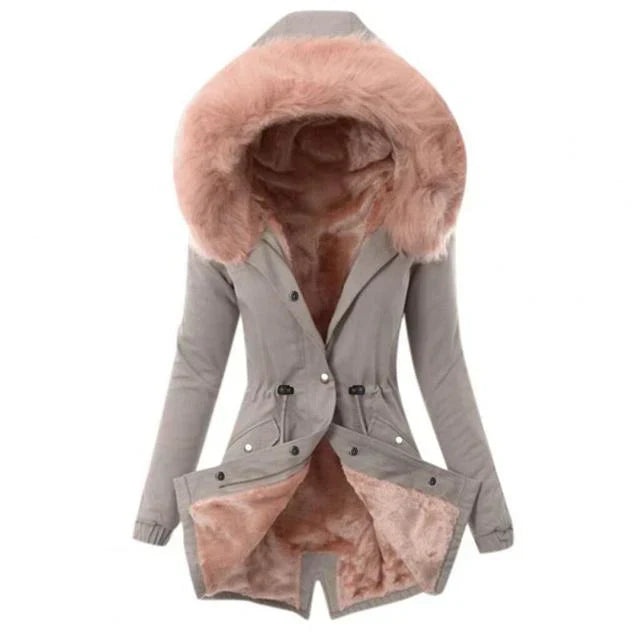 Drune | Kuschelige Jacke mit Fellfutter