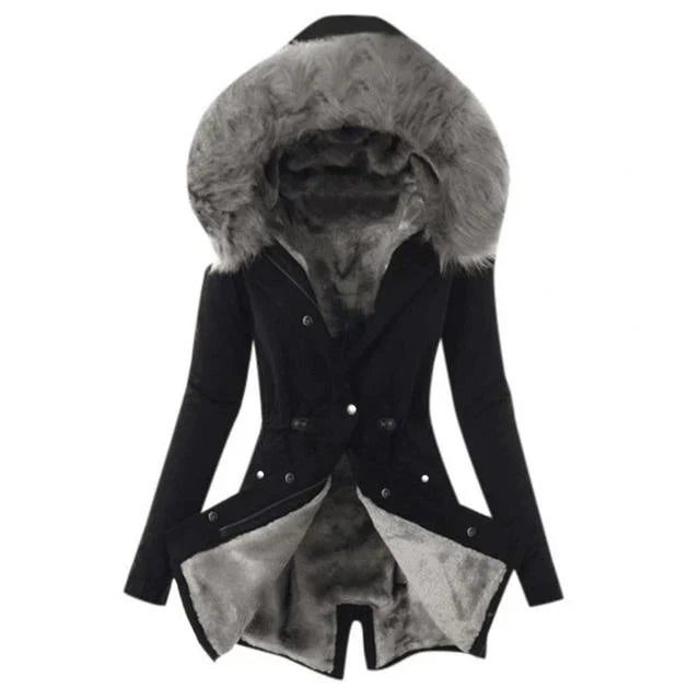 Drune | Kuschelige Jacke mit Fellfutter
