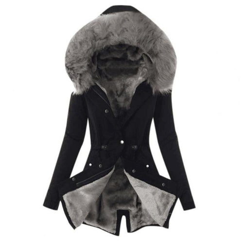 Drune | Flauschige Fell-Jacke