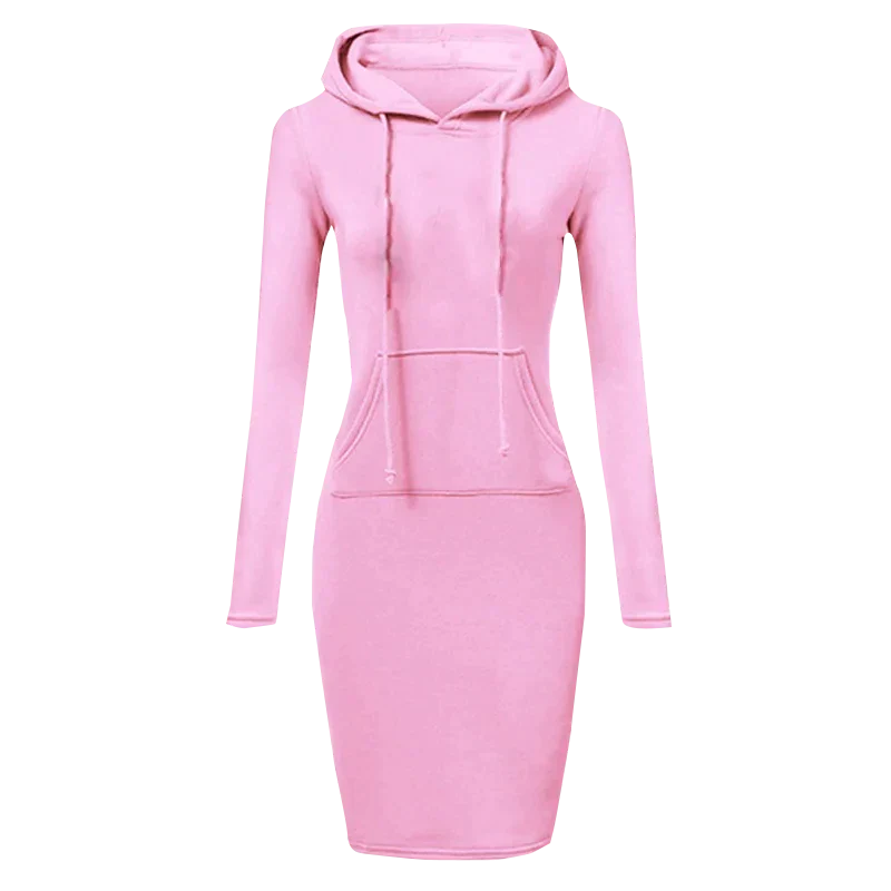 Drune - Sweatshirt Kleid mit Kapuze