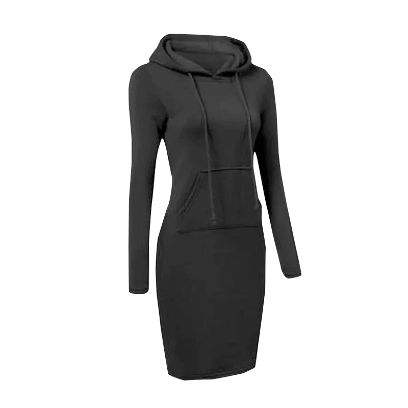 Drune - Sweatshirt Kleid mit Kapuze