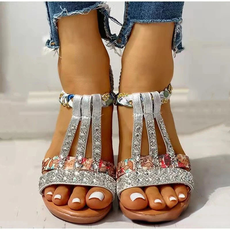 Drune - Orthopädische Damen-Keilsandalen