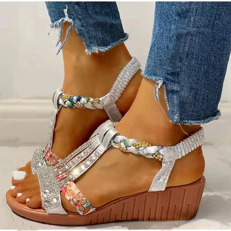 Drune - Orthopädische Damen-Keilsandalen