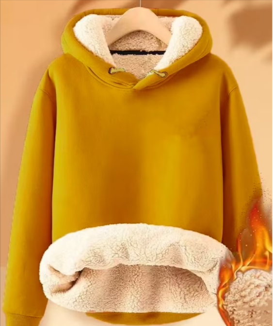 Drune | Sherpa Fleecejacke mit Kapuze