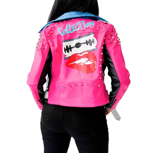 Drune | Sieh das Licht Fuchsia bedruckte Jacke