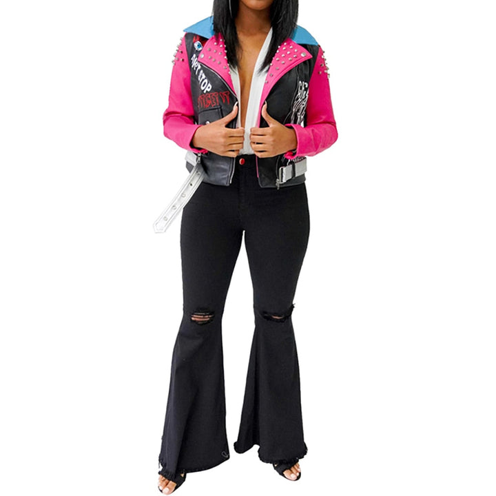 Drune | Sieh das Licht Fuchsia bedruckte Jacke