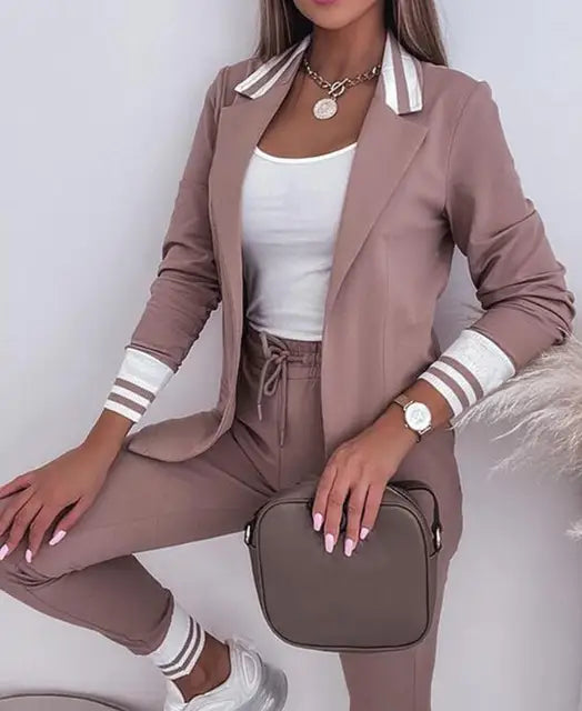 Drune | Damen Doppelreiher Blazer Hosenanzug
