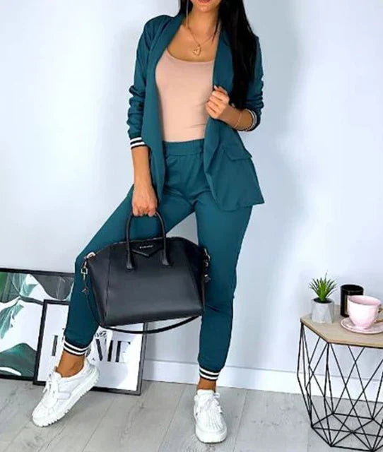 Drune | Damen Doppelreiher Blazer Hosenanzug