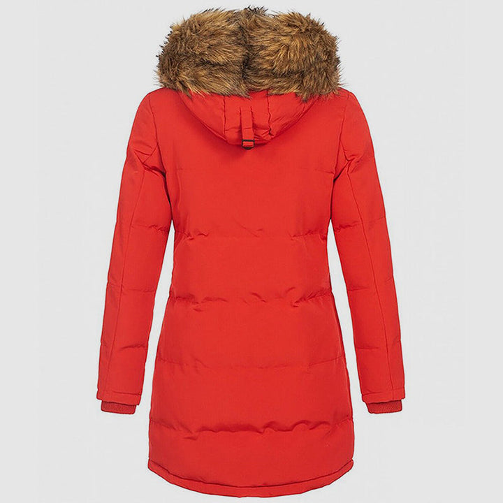 Drune | Slim-Fit Winterparka mit Kunstfellkapuze