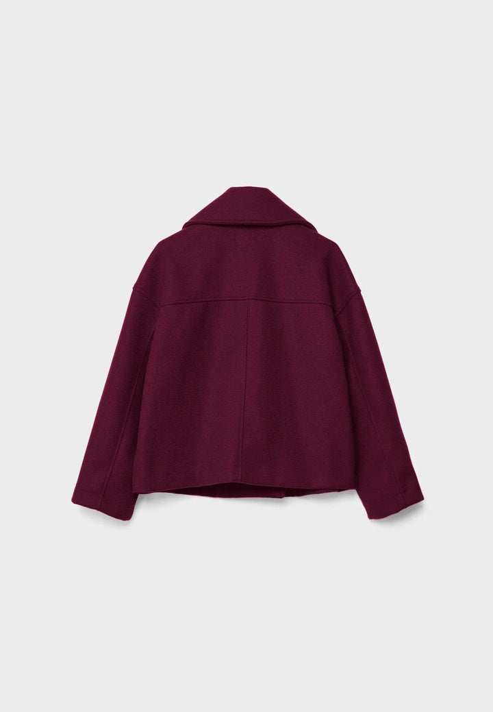 Drune | Cropped Doppelreiher Mantel Boxy Kurze Jacke